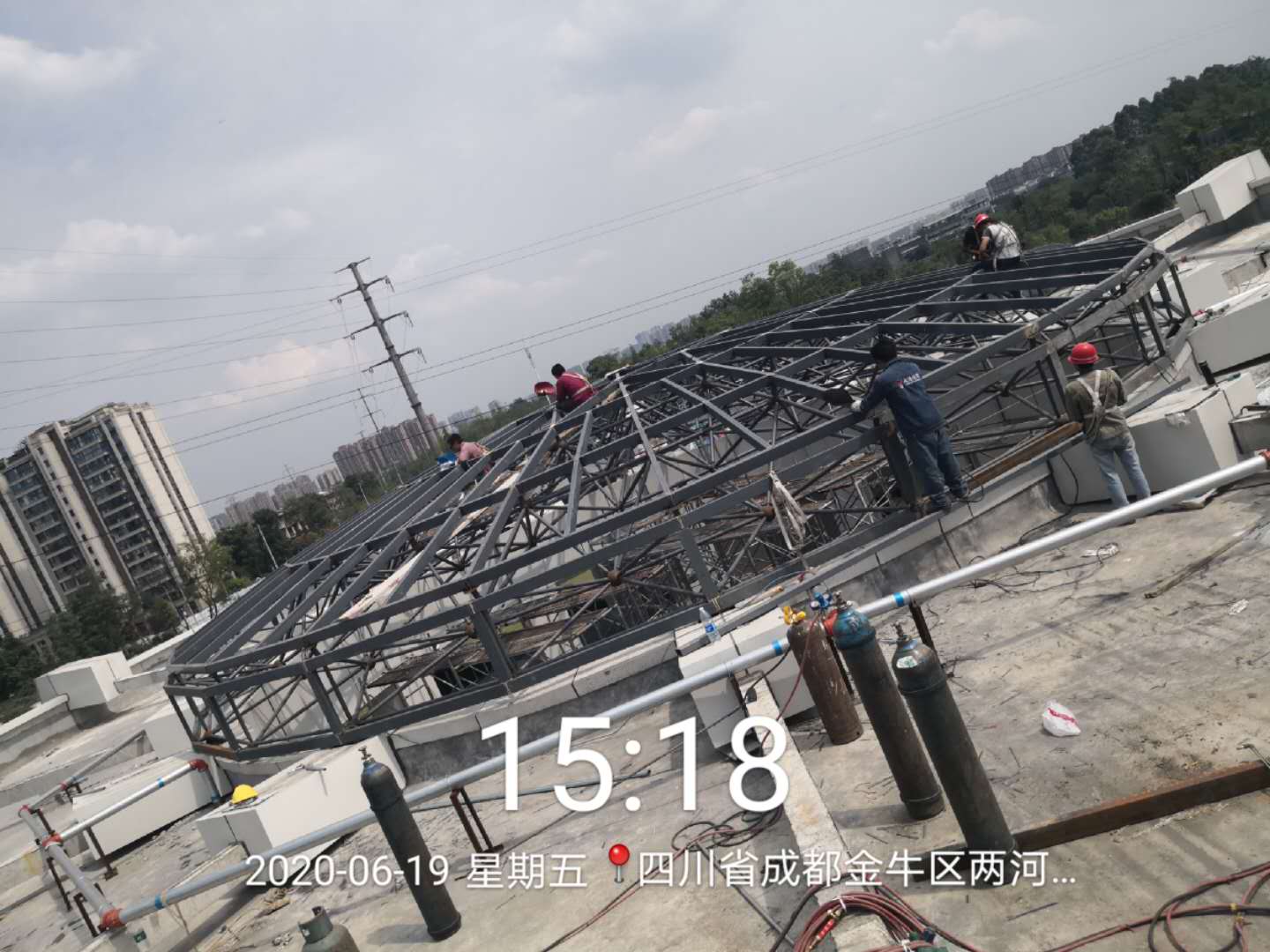 温江金泉公园钢结构穹顶